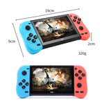 Máy chơi game cầm tay màn hình 5.1 inch X50 Max cho hai người chơi với hơn 6000 trò chơi, X50 Max / Đen, X50 Max / Đỏ+Xanh dương