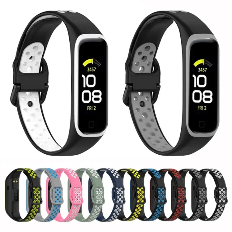SM-R220 Dây đồng hồ silicone hai màu, Dành cho Samsung Galaxy Fit 2