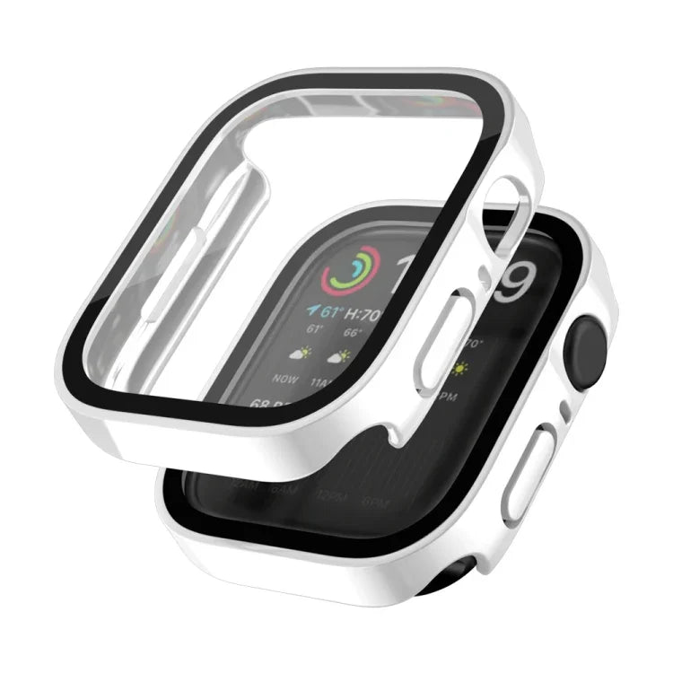 Ốp bảo vệ chống nước 2 trong 1 khung PC + kính cường lực, cho Apple Watch Series 9 / 8 / 7 45mm, cho Apple Watch Series 9 / 8 / 7 41mm, cho Apple Watch Series 6 / 5 / 4 / SE 44mm, cho Apple Watch Series 6 / 5 / 4 / SE 40mm