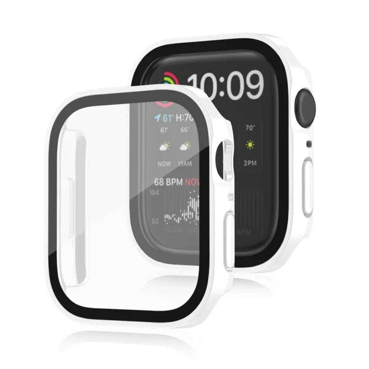 Ốp bảo vệ chống nước 2 trong 1 khung PC + kính cường lực, cho Apple Watch Series 9 / 8 / 7 45mm, cho Apple Watch Series 9 / 8 / 7 41mm, cho Apple Watch Series 6 / 5 / 4 / SE 44mm, cho Apple Watch Series 6 / 5 / 4 / SE 40mm