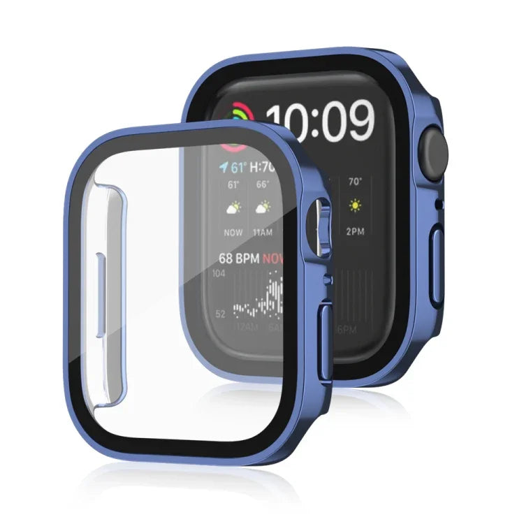 Ốp bảo vệ chống nước 2 trong 1 khung PC + kính cường lực, cho Apple Watch Series 9 / 8 / 7 45mm, cho Apple Watch Series 9 / 8 / 7 41mm, cho Apple Watch Series 6 / 5 / 4 / SE 44mm, cho Apple Watch Series 6 / 5 / 4 / SE 40mm