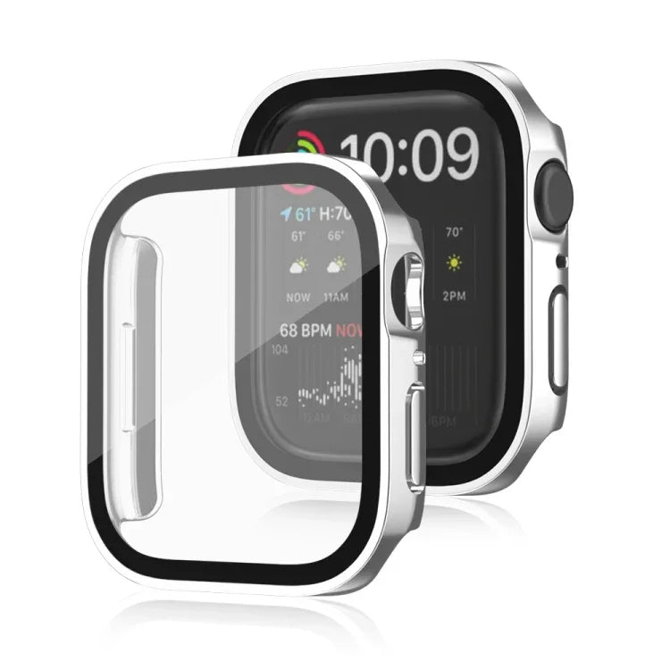Ốp bảo vệ chống nước 2 trong 1 khung PC + kính cường lực, cho Apple Watch Series 9 / 8 / 7 45mm, cho Apple Watch Series 9 / 8 / 7 41mm, cho Apple Watch Series 6 / 5 / 4 / SE 44mm, cho Apple Watch Series 6 / 5 / 4 / SE 40mm
