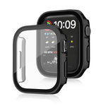 Ốp bảo vệ chống nước 2 trong 1 khung PC + kính cường lực, cho Apple Watch Series 9 / 8 / 7 45mm, cho Apple Watch Series 9 / 8 / 7 41mm, cho Apple Watch Series 6 / 5 / 4 / SE 44mm, cho Apple Watch Series 6 / 5 / 4 / SE 40mm