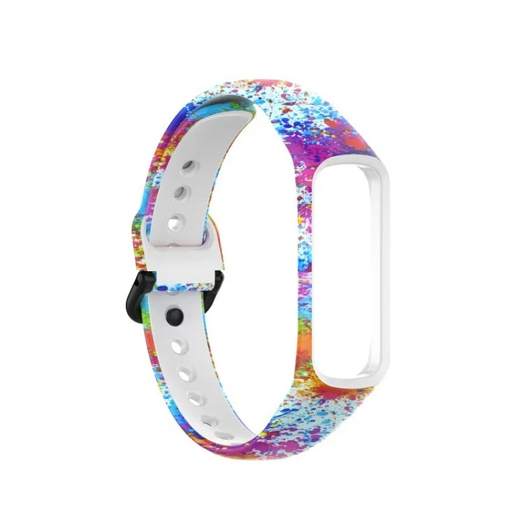 SM-R220 Dây đồng hồ silicone in họa tiết, Dành cho Samsung Galaxy Fit 2