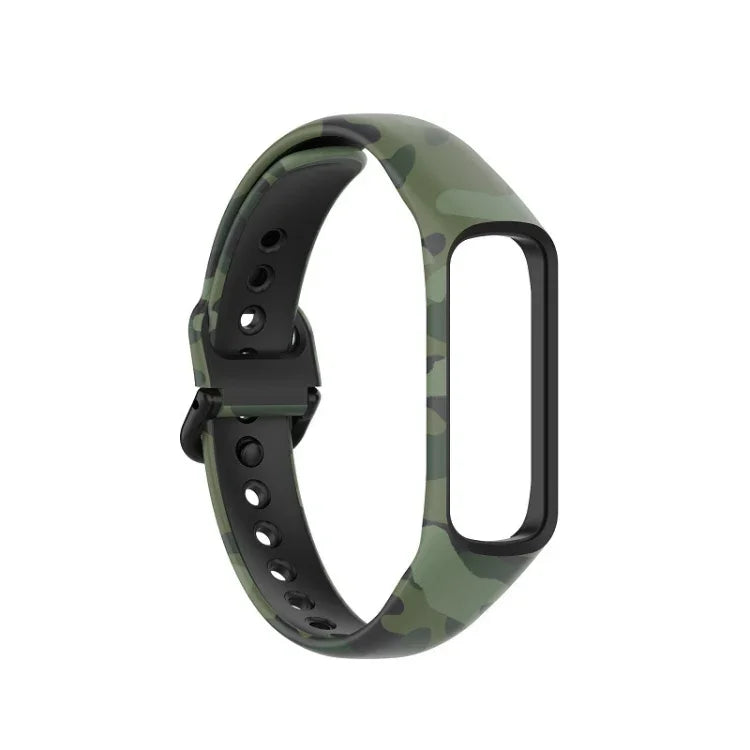 SM-R220 Dây đồng hồ silicone in họa tiết, Dành cho Samsung Galaxy Fit 2