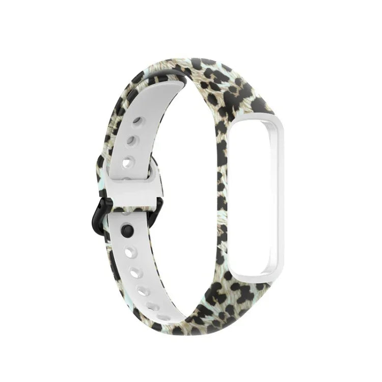 SM-R220 Dây đồng hồ silicone in họa tiết, Dành cho Samsung Galaxy Fit 2
