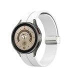 Dây đồng hồ silicone khóa bạc gập, Dành cho Samsung Galaxy Watch5 40&44mm / Pro 45mm