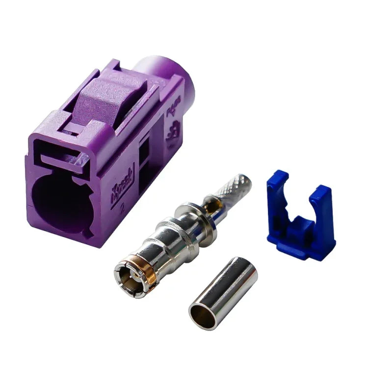 Đầu nối Fakra cái / cắm cho cáp RG174, đầu nối radio bấm với cáp đồng trục Phantom RF
