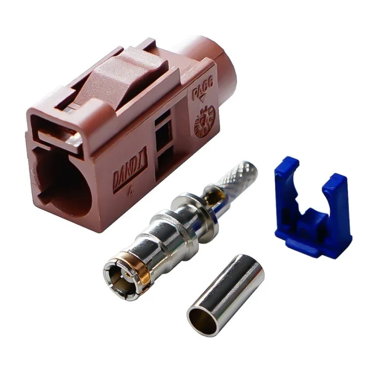 Đầu nối Fakra cái / cắm cho cáp RG174, đầu nối radio bấm với cáp đồng trục Phantom RF