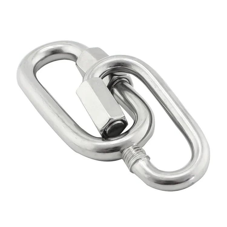 Khóa vòng kết nối nhanh bằng thép không gỉ 304, 5 cái 3.5mm, 5 cái 4mm, 3 cái 5mm, 3 cái 6mm, 2 cái 7mm, 2 cái 8mm, 9mm, 10mm