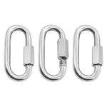 Khóa vòng kết nối nhanh bằng thép không gỉ 304, 5 cái 3.5mm, 5 cái 4mm, 3 cái 5mm, 3 cái 6mm, 2 cái 7mm, 2 cái 8mm, 9mm, 10mm