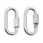 Khóa vòng kết nối nhanh bằng thép không gỉ 304, 5 cái 3.5mm, 5 cái 4mm, 3 cái 5mm, 3 cái 6mm, 2 cái 7mm, 2 cái 8mm, 9mm, 10mm