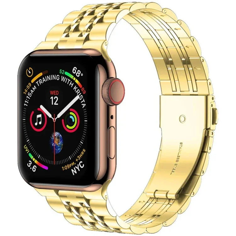Dây đồng hồ thép không gỉ siêu mỏng 7 hạt cho Apple Watch Series, 7 45mm / 6&SE&5&4 44mm / 3&2&1 42mm, 7 41mm / 6&SE&5&4 40mm / 3&2&1 38mm
