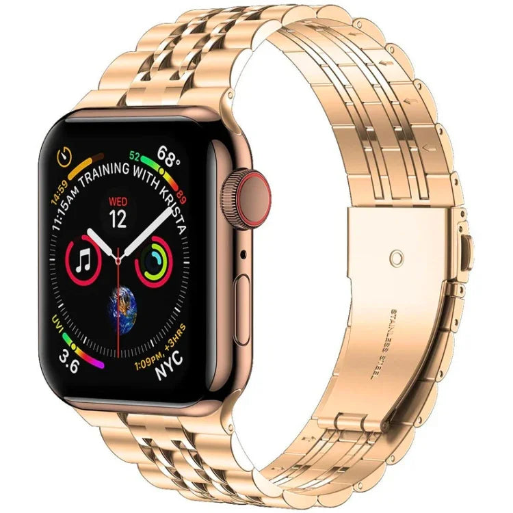 Dây đồng hồ thép không gỉ siêu mỏng 7 hạt cho Apple Watch Series, 7 45mm / 6&SE&5&4 44mm / 3&2&1 42mm, 7 41mm / 6&SE&5&4 40mm / 3&2&1 38mm