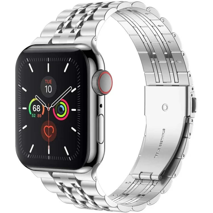 Dây đồng hồ thép không gỉ siêu mỏng 7 hạt cho Apple Watch Series, 7 45mm / 6&SE&5&4 44mm / 3&2&1 42mm, 7 41mm / 6&SE&5&4 40mm / 3&2&1 38mm