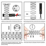 Dây đồng hồ thép không gỉ siêu mỏng 7 hạt cho Apple Watch Series, 7 45mm / 6&SE&5&4 44mm / 3&2&1 42mm, 7 41mm / 6&SE&5&4 40mm / 3&2&1 38mm