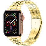 Dây đồng hồ thép không gỉ siêu mỏng 7 hạt cho Apple Watch Series, 7 45mm / 6&SE&5&4 44mm / 3&2&1 42mm, 7 41mm / 6&SE&5&4 40mm / 3&2&1 38mm