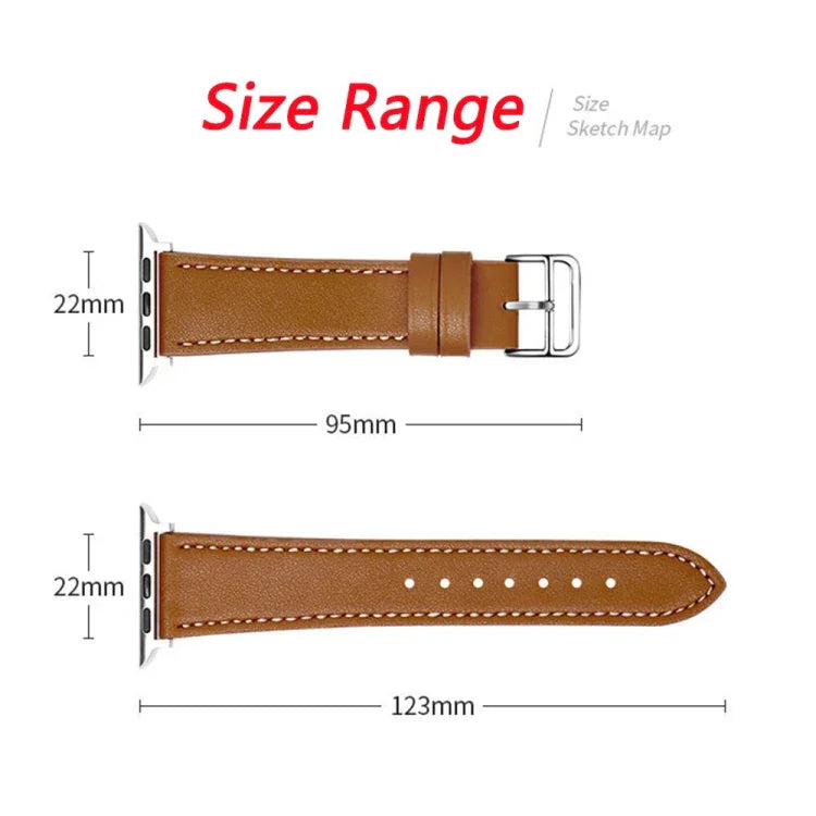 Dây đồng hồ da microfiber một vòng cho Apple Watch Series, 7 45mm / 6&SE&5&4 44mm / 3&2&1 42mm, 7 41mm / 6&SE&5&4 40mm / 3&2&1 38mm