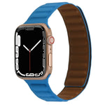 Dây đồng hồ da mảnh hai màu vòng nam châm cho Apple Watch Series, 7 45mm / 6&SE&5&4 44mm / 3&2&1 42mm, 7 41mm / 6&SE&5&4 40mm / 3&2&1 38mm