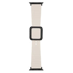 Dây đồng hồ silicone khóa vuông đen cho Apple Watch Series, 7 45mm / 6&SE&5&4 44mm / 3&2&1 42mm, 7 41mm / 6&SE&5&4 40mm / 3&2&1 38mm