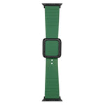 Dây đồng hồ silicone khóa vuông đen cho Apple Watch Series, 7 45mm / 6&SE&5&4 44mm / 3&2&1 42mm, 7 41mm / 6&SE&5&4 40mm / 3&2&1 38mm