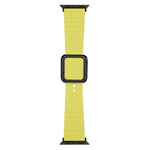Dây đồng hồ silicone khóa vuông đen cho Apple Watch Series, 7 45mm / 6&SE&5&4 44mm / 3&2&1 42mm, 7 41mm / 6&SE&5&4 40mm / 3&2&1 38mm