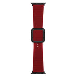 Dây đồng hồ silicone khóa vuông đen cho Apple Watch Series, 7 45mm / 6&SE&5&4 44mm / 3&2&1 42mm, 7 41mm / 6&SE&5&4 40mm / 3&2&1 38mm