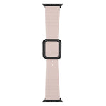 Dây đồng hồ silicone khóa vuông đen cho Apple Watch Series, 7 45mm / 6&SE&5&4 44mm / 3&2&1 42mm, 7 41mm / 6&SE&5&4 40mm / 3&2&1 38mm