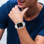 Ốp bảo vệ màn hình 2 trong 1 kính cường lực, cho Apple Watch Series 9 / 8 / 7 45mm, cho Apple Watch Series 9 / 8 / 7 41mm, cho Apple Watch Series 6 / 5 / 4 / SE 44mm, cho Apple Watch Series 6 / 5 / 4 / SE 40mm, cho Apple Watch Series 3 & 2 & 1 42...