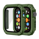 Ốp bảo vệ màn hình 2 trong 1 kính cường lực, cho Apple Watch Series 9 / 8 / 7 45mm, cho Apple Watch Series 9 / 8 / 7 41mm, cho Apple Watch Series 6 / 5 / 4 / SE 44mm, cho Apple Watch Series 6 / 5 / 4 / SE 40mm, cho Apple Watch Series 3 & 2 & 1 42...