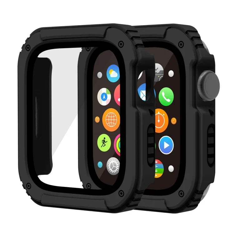 Ốp bảo vệ màn hình 2 trong 1 kính cường lực, cho Apple Watch Series 9 / 8 / 7 45mm, cho Apple Watch Series 9 / 8 / 7 41mm, cho Apple Watch Series 6 / 5 / 4 / SE 44mm, cho Apple Watch Series 6 / 5 / 4 / SE 40mm, cho Apple Watch Series 3 & 2 & 1 42...
