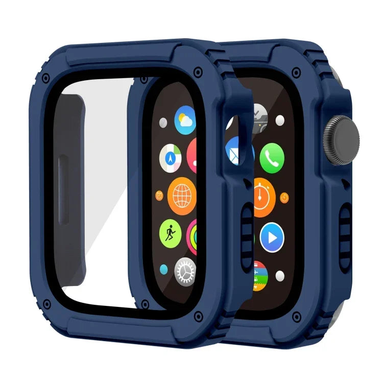Ốp bảo vệ màn hình 2 trong 1 kính cường lực, cho Apple Watch Series 9 / 8 / 7 45mm, cho Apple Watch Series 9 / 8 / 7 41mm, cho Apple Watch Series 6 / 5 / 4 / SE 44mm, cho Apple Watch Series 6 / 5 / 4 / SE 40mm, cho Apple Watch Series 3 & 2 & 1 42...