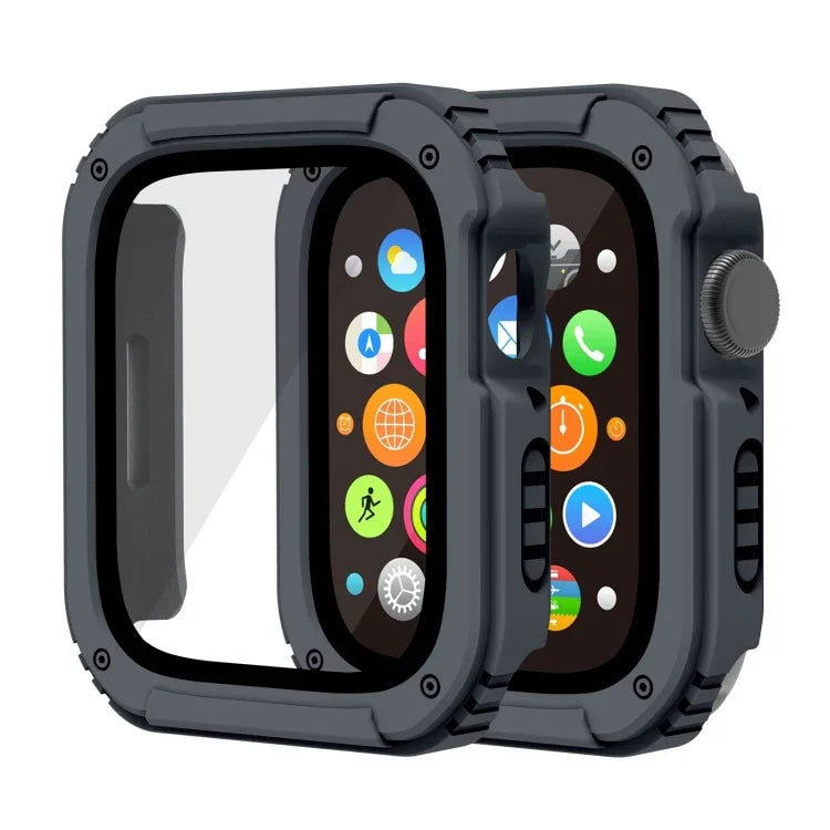 Ốp bảo vệ màn hình 2 trong 1 kính cường lực, cho Apple Watch Series 9 / 8 / 7 45mm, cho Apple Watch Series 9 / 8 / 7 41mm, cho Apple Watch Series 6 / 5 / 4 / SE 44mm, cho Apple Watch Series 6 / 5 / 4 / SE 40mm, cho Apple Watch Series 3 & 2 & 1 42...