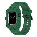 Dây đồng hồ silicone liền khối cho Apple Watch Series, 7 45mm / 6&SE&5&4 44mm / 3&2&1 42mm, 7 41mm / 6&SE&5&4 40mm / 3&2&1 38mm