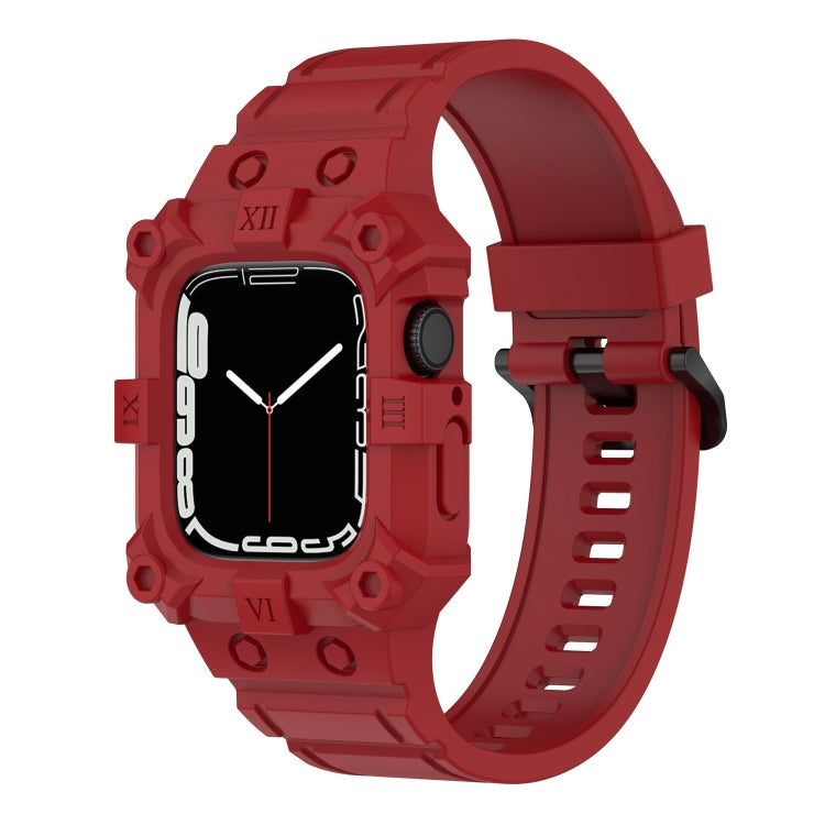 Dây đồng hồ silicone liền khối cho Apple Watch Series, 7 45mm / 6&SE&5&4 44mm / 3&2&1 42mm, 7 41mm / 6&SE&5&4 40mm / 3&2&1 38mm