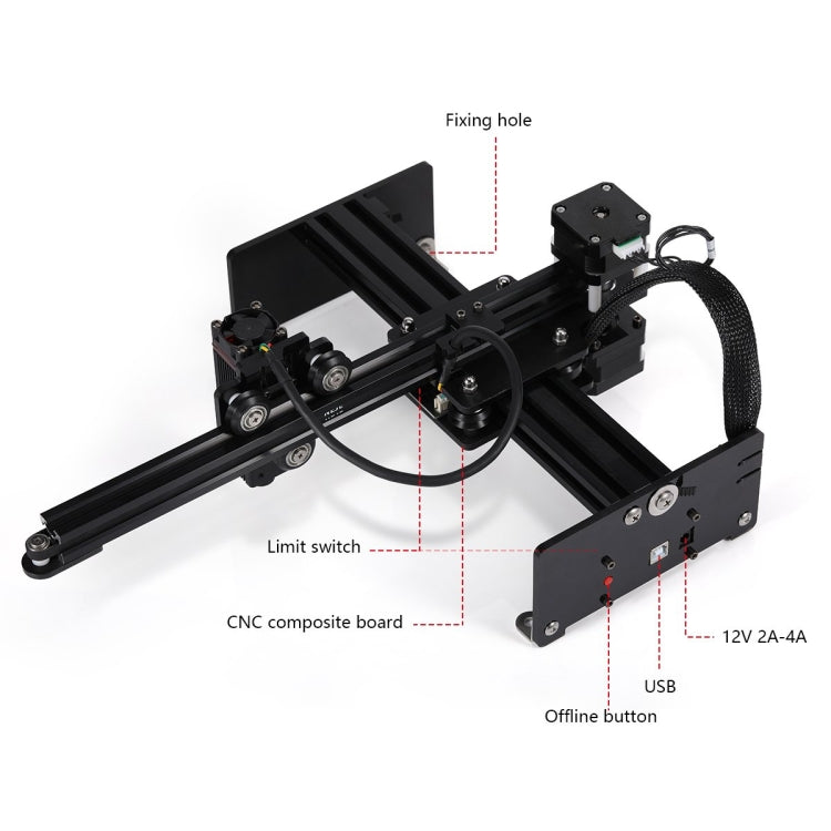 Máy khắc laser NEJE MASTER 3 với mô-đun laser N30820, MASTER 3 với N30820 (Phích cắm EU), MASTER 3 với N30820 (Phích cắm US)