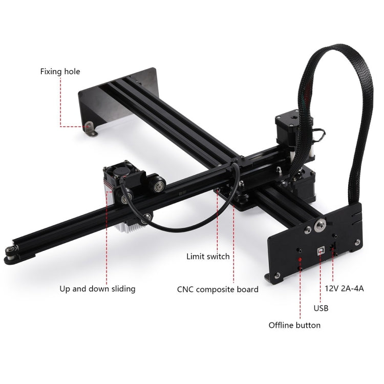 Máy khắc laser NEJE MASTER 3 Plus với mô-đun laser N40630, MASTER 3 Plus với N40630 (Phích cắm EU), MASTER 3 Plus với N40630 (Phích cắm US)