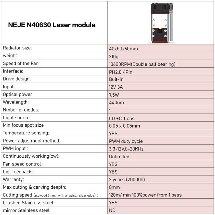 Máy khắc laser NEJE MASTER 3 Plus với mô-đun laser N40630, MASTER 3 Plus với N40630 (Phích cắm EU), MASTER 3 Plus với N40630 (Phích cắm US)