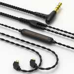 Dây tai nghe CVJ V2 1.25m bằng đồng tinh khiết không oxy 3.5mm chữ L, 0.75mm không mic, 0.78mm không mic, 0.75mm có mic, 0.78mm có mic