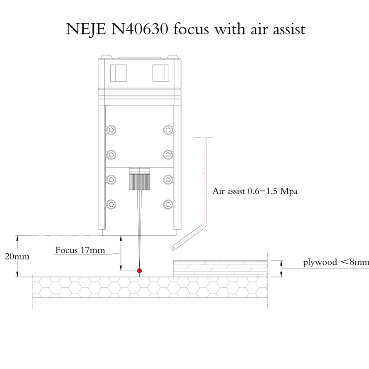 Bộ kit mô-đun khắc laser NEJE N40630 7,5W 450nm, N40630