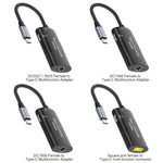 Bộ chuyển đổi đa chức năng + Type-C + USB cái sang Type-C, DC5521 / 5525, DC7406, DC7909, cổng vuông