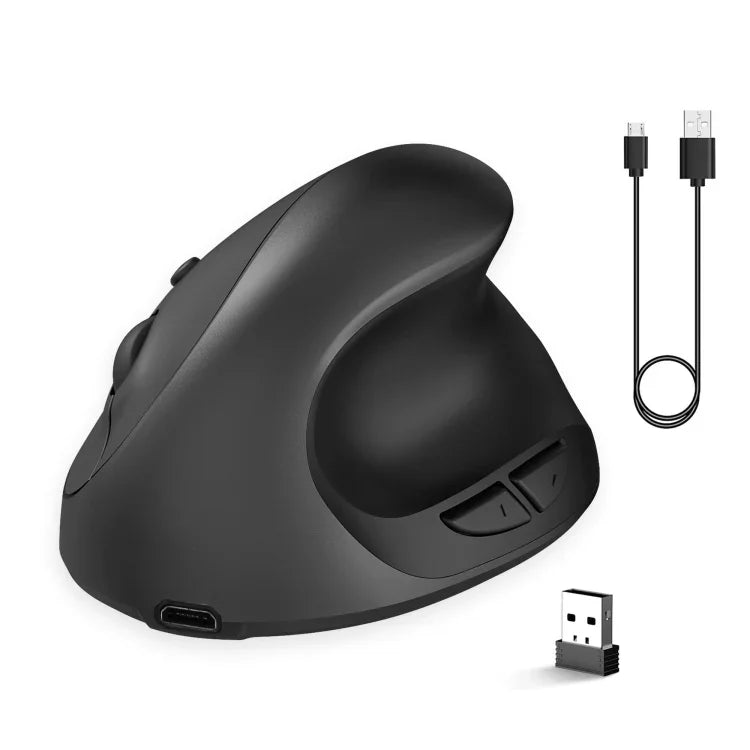 Chuột chơi game không dây 2.4G có thể sạc lại thiết kế đứng công thái học X10, X10 có thể sạc lại (Đen), X10 có thể sạc lại (Xám)