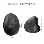 Chuột chơi game không dây 2.4G có thể sạc lại thiết kế đứng công thái học X10, X10 có thể sạc lại (Đen), X10 có thể sạc lại (Xám)