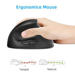 Chuột chơi game không dây 2.4G có thể sạc lại thiết kế đứng công thái học X10, X10 có thể sạc lại (Đen), X10 có thể sạc lại (Xám)