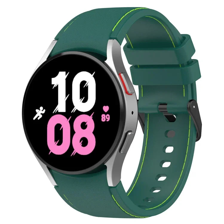 Dây đồng hồ silicone họa tiết da, Dành cho Samsung Galaxy Watch5 / Watch5 Pro / Watch4
