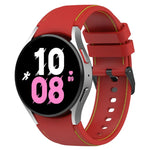 Dây đồng hồ silicone họa tiết da, Dành cho Samsung Galaxy Watch5 / Watch5 Pro / Watch4