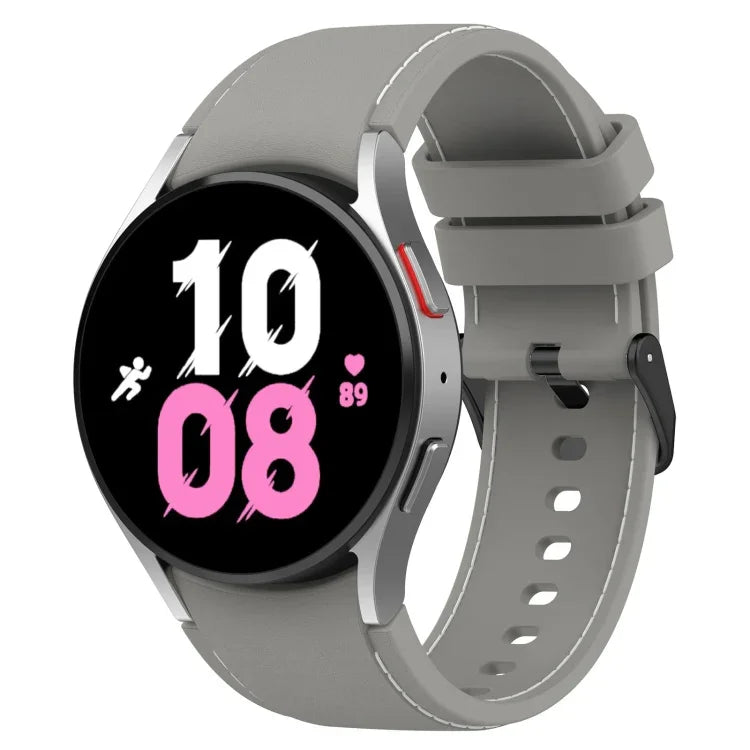 Dây đồng hồ silicone họa tiết da, Dành cho Samsung Galaxy Watch5 / Watch5 Pro / Watch4