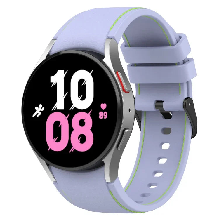 Dây đồng hồ silicone họa tiết da, Dành cho Samsung Galaxy Watch5 / Watch5 Pro / Watch4