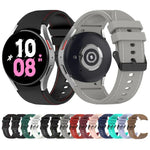 Dây đồng hồ silicone họa tiết da, Dành cho Samsung Galaxy Watch5 / Watch5 Pro / Watch4