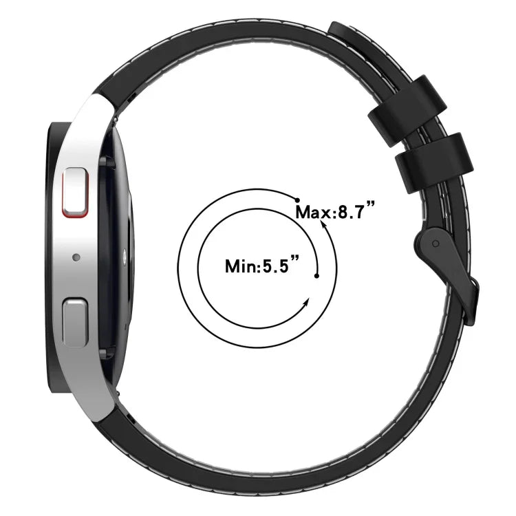 Dây đồng hồ silicone họa tiết da, Dành cho Samsung Galaxy Watch5 / Watch5 Pro / Watch4